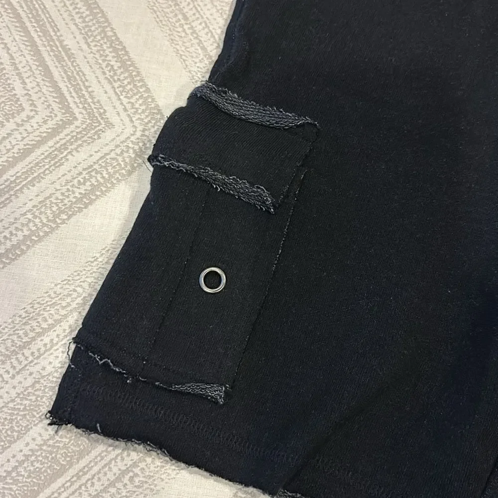 Mish Boys Black Cargo Sweat Shorts